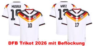 Das neue DFB Deutschland Trikot 2026 mit Beflockung & eigenem Namen