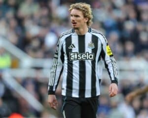 Nick Woltemade von Newcastle United im Oktober 2025 (Photo by Richard Bierton/News Images)