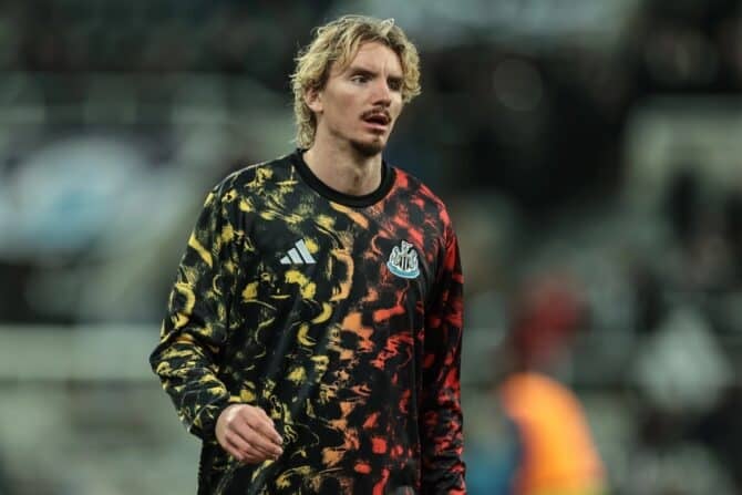 Nick Woltemade von Newcastle United im Oktober 2025(Photo by Mark Cosgrove/News Images)