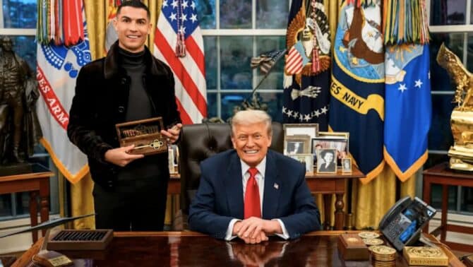 Cristiano Ronaldo trifft Trump – und bringt Glamour ins Weiße Haus (Foto:The white house)