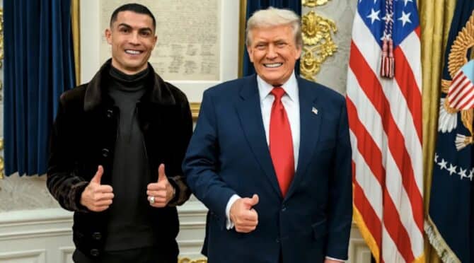 Cristiano Ronaldo trifft Trump – und bringt Glamour ins Weiße Haus (Foto:The white house)