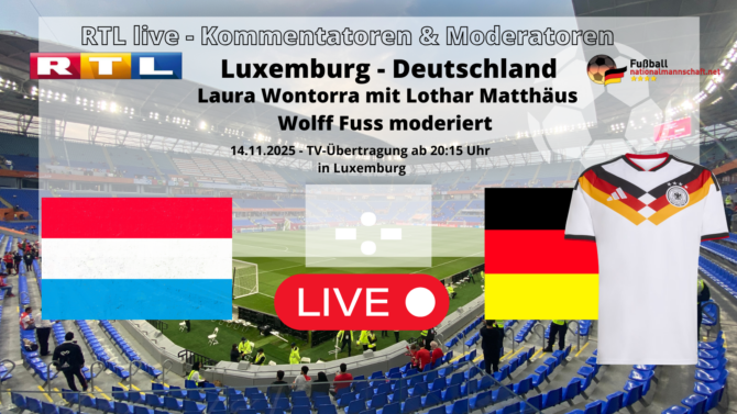 RTL Übertragung heute Fußball live: Deutschland gegen Luxemburg in der WM-Qualifikation