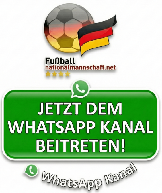 Unser Whatsapp Kanal abonnieren! Whatsapp Kanal Fussballnationalmannschaft.net - WM 2026, Nationalspieler & Länderspiele
