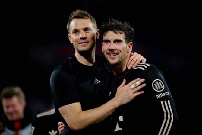 Manuel Neuer und Leon Goretzka vom FC Bayern München (Foto Depositphotos.com)