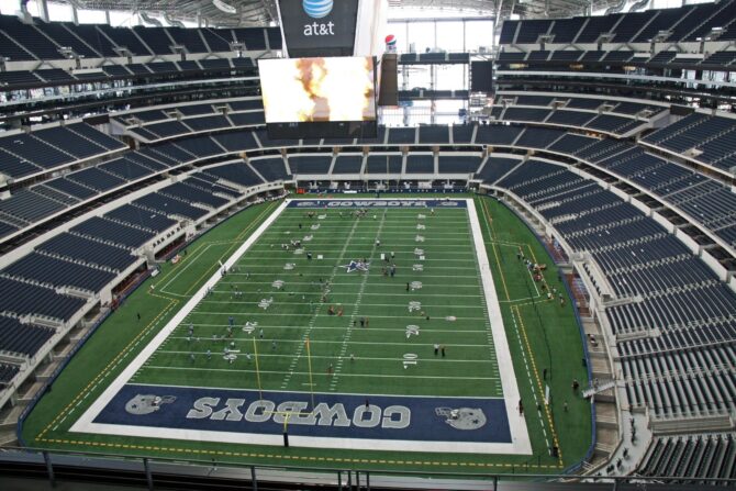 Das Football Stadion in Dallas der Cowboys