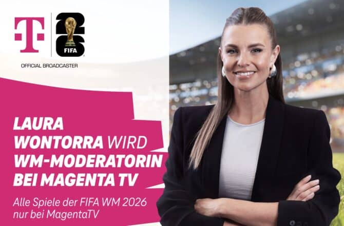 Laura Wontorra verstärkt Moderations-Team bei der FIFA WM 2026. © Deutsche Telekom