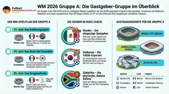 WM Infografik: Alles, was du über die WM 2026 Gruppe A wissen musst!