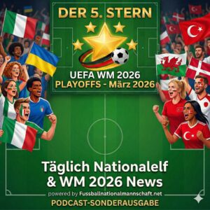 WM 2026 Podcast zu den Fußball WM 2026 Playoffs im März 2026 - UEFA Spielplan & Termine