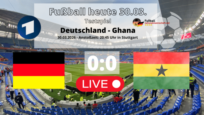 Fußball heute ARD im TV - 0:0 - Wer überträgt Deutschland - Ghana heute live im TV?