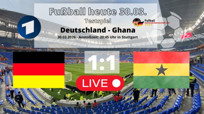 Fußball heute ARD im TV - 1:1 - Wer überträgt Deutschland - Ghana heute live im TV?