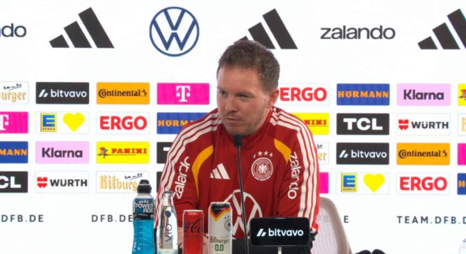Bundestrainer Nagelsmann bei der DFB Pressekonferenz