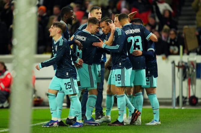 Deniz Undav feiert mit seinen Teamkollegen sein Tor zum 2:0 für Deutschland im Länderspiel gegen Ghana in der MHPArena in Stuttgart am 30. März 2026. Sona Maleterova / Getty Images