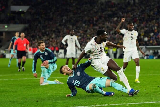 Lennart Karl beim Länderspiel der deutschen Nationalmannschaft gegen Ghana