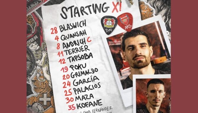 Fußball heute Vorschau + Aufstellung: Wann spielt Bayer 04 Leverkusen gegen FC Arsenal?