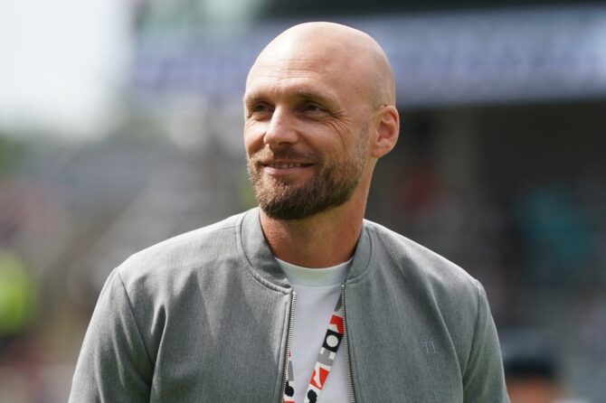 Ole Book von SV Elversberg im Einsatz beim Zweitligaspiel gegen den 1. FC Nürnberg in der Ursapharm-Arena in Spiesen-Elversberg am 2. August 2025. Andreas Schlichter / Getty Images Europe via Getty Images