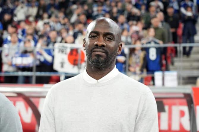 Ghana-Nationaltrainer Otto Addo vor dem Freundschaftsspiel zwischen Japan und Ghana im Toyota Stadium in Toyota, Japan, am 14. November 2025. Koji Watanabe / Getty Images