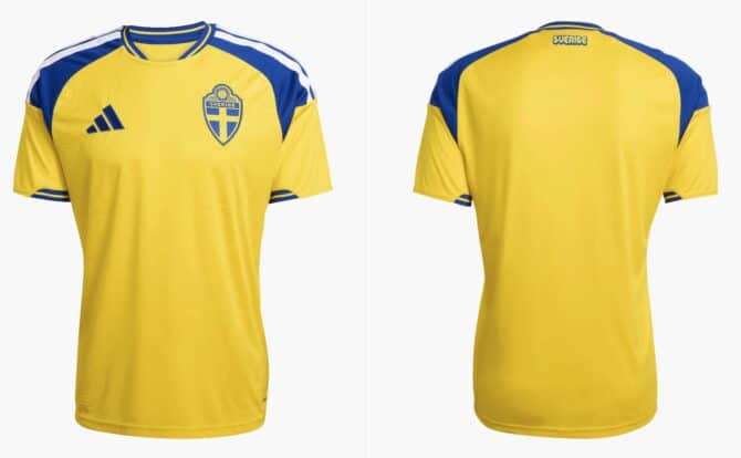 Das sind die Schwedentrikots von adidas