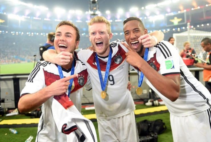 Deutschland feiert gegen Argentinien ein 1:0 im FIFA World Cup Finale im Maracana Stadium in Rio de Janeiro am 13.Juli 2014. AFP PHOTO / PATRIK STOLLARZ