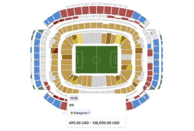 Teuere WM Tickets für Deutschland Spiel