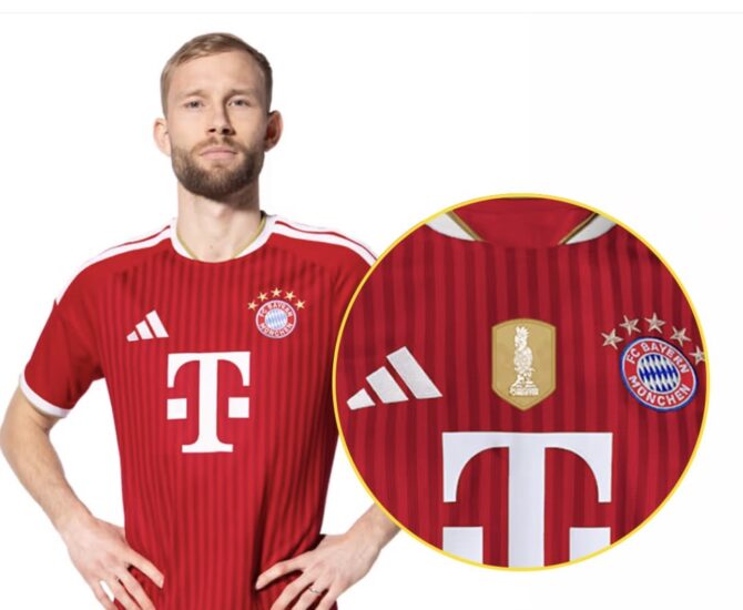 Der Kakadu auf dem neuen FC Bayern Trikot