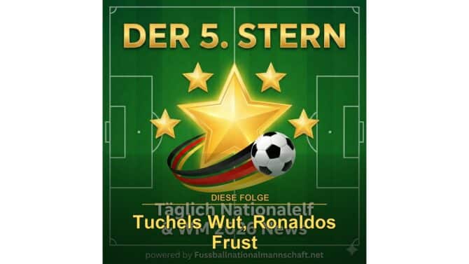 Der 5. Stern – WM 2026 Podcast: Tuchels Wut, Ronaldos Frust