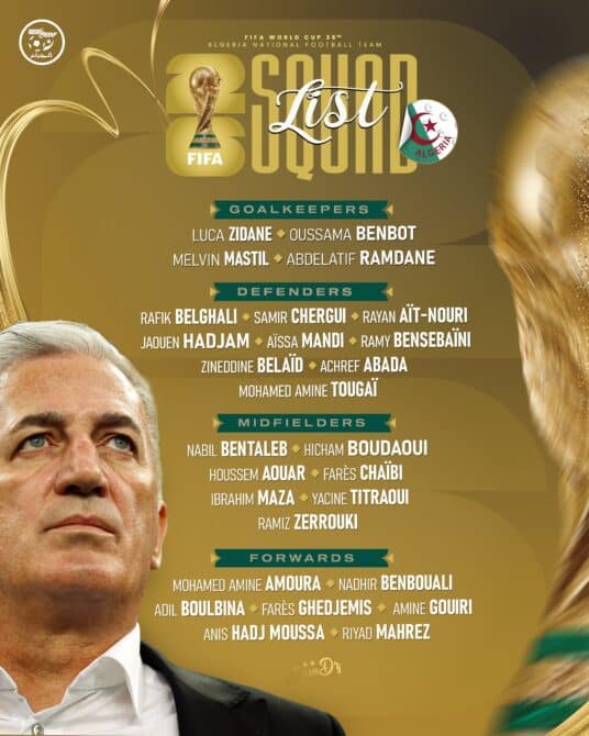 Algerien WM Kader