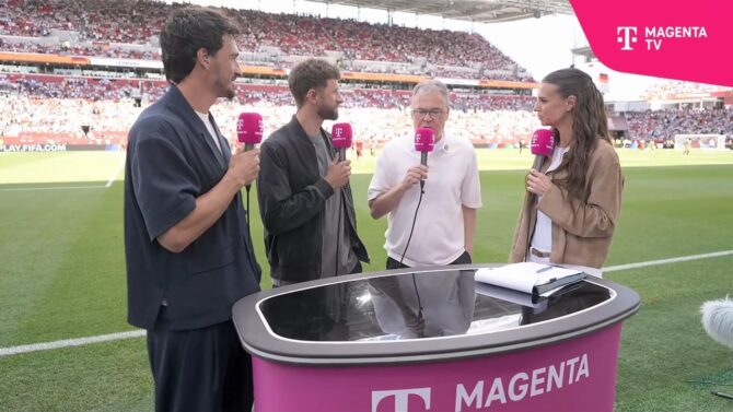 DFB-Sport-Geschäftsführer Andreas Rettig im MagentaTV-Gespräch beim Spiel Deutschland gegen Elfenbeinküste bei der WM 2026.