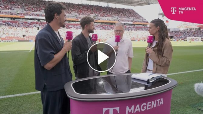 DFB-Sport-Geschäftsführer Andreas Rettig im MagentaTV-Gespräch beim Spiel Deutschland gegen Elfenbeinküste bei der WM 2026.