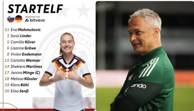 Frauen Fußball heute Aufstellung: Bundestrainer Wück vor WM-Quali-Spiel gegen Slowenien