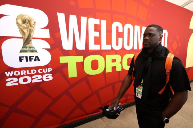 Emerse Faé, Trainer der Elfenbeinküste, trifft vor dem WM-2026-Gruppenspiel der Gruppe E zwischen Deutschland und der Elfenbeinküste am 20. Juni 2026 am Toronto Stadium ein. (Alexander Hassenstein / Getty Images)