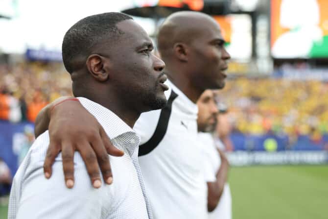 PHILADELPHIA, PENNSYLVANIA - 14. Juni: Emerse Faé, Cheftrainer der Elfenbeinküste, vor dem FIFA-Weltmeisterschafts-Gruppenspiel der Gruppe E zwischen der Elfenbeinküste und Ecuador im Philadelphia Stadium am 14. Juni 2026 in Philadelphia, Pennsylvania. (Foto: Dan Mullan/Getty Images)