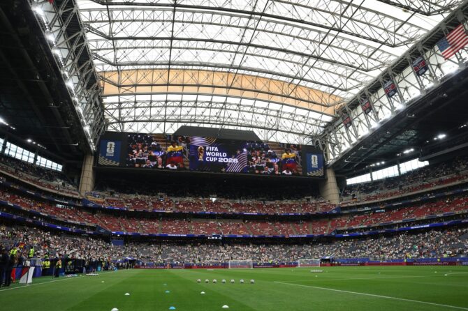 Blick in das Houston Stadium vor dem WM-2026-Gruppenspiel der Gruppe E zwischen Deutschland und Curaçao am 14. Juni 2026 in Houston, Texas. Molly Darlington / Getty Images