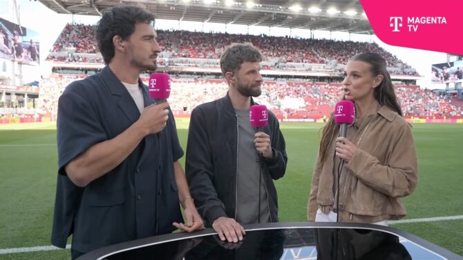 Mats Hummels und Thomas Müller in der MagentaTV-Halbzeitanalyse zum Spiel Deutschland gegen Elfenbeinküste bei der WM 2026.