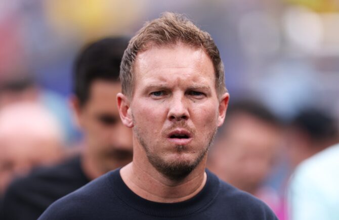 Bundestrainer Julian Nagelsmann vor dem WM-Gruppenspiel der Gruppe E zwischen Ecuador und Deutschland. Die Partie fand am 25. Juni 2026 im New York New Jersey Stadium in East Rutherford statt. Justin Setterfield / Getty Images