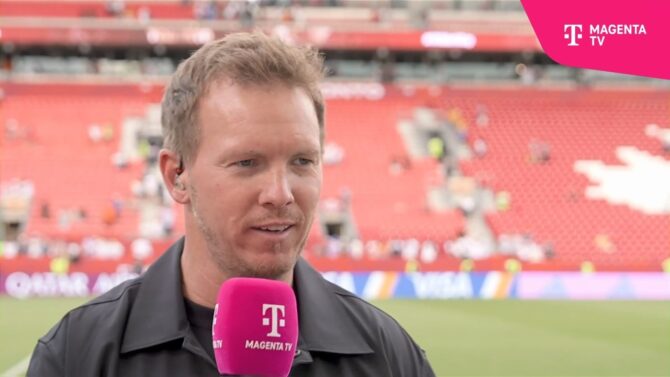 Bundestrainer Julian Nagelsmann im MagentaTV-Interview nach dem 2:1-Sieg gegen die Elfenbeinküste bei der WM 2026.