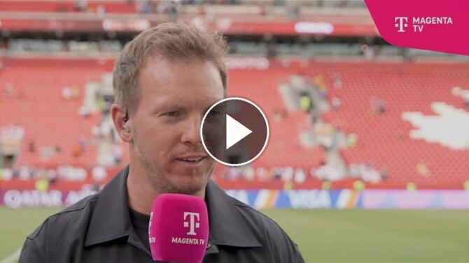 Bundestrainer Julian Nagelsmann im MagentaTV-Interview nach dem 2:1-Sieg gegen die Elfenbeinküste bei der WM 2026.