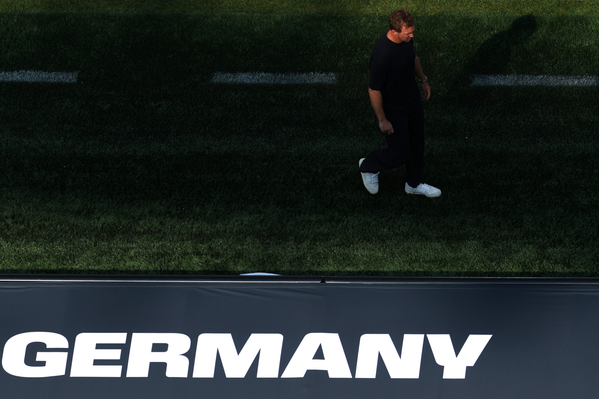 Bundestrainer Julian Nagelsmann reagiert während des WM-2026-Sechzehntelfinales zwischen Deutschland und Paraguay am 29. Juni 2026 im Boston Stadium in Foxborough, Massachusetts. (Foto: Darrian Traynor/Getty Images)