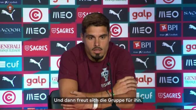 Pedro Neto über Ronaldos Tore und seinen Charme-Titel