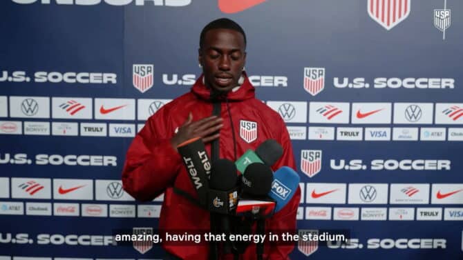 Weah schwärmt: "Fan-Support für USMNT ist unglaublich"