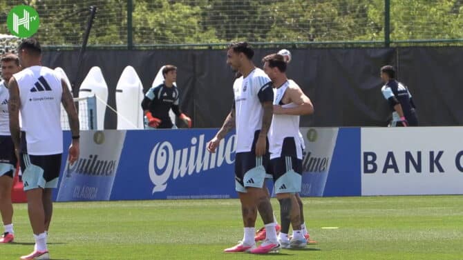 Messi und Argentinien top gelaunt im WM-Training in Kansas City