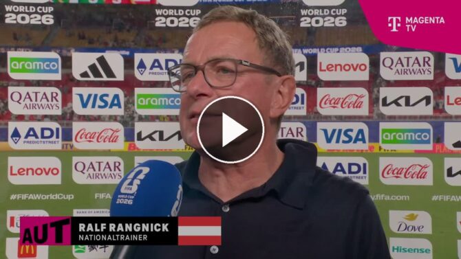 Österreichs Nationaltrainer Ralf Rangnick im MagentaTV-Interview nach dem dramatischen 3:3 gegen Algerien.