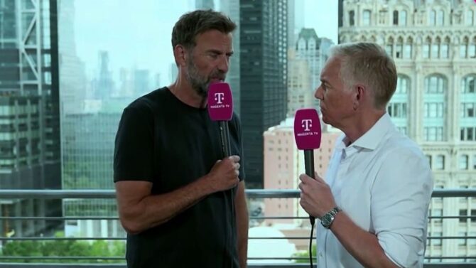 Jürgen Klopp gibt bei MagentaTV seine Stellungnahme zur Bundestrainer-Frage ab.