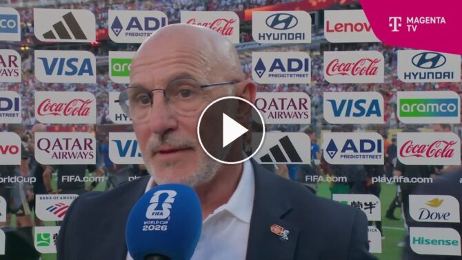Luis de la Fuente im Interview nach dem Gewinn des WM-Titels 2026 mit Spanien