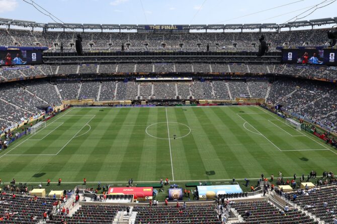 Das MetLife Stadium in East Rutherford kurz vor dem Anpfiff des WM-Finales 2026 zwischen Spanien und Argentinien am 19. Juli 2026. (Elsa / Getty Images North America via Getty Images)