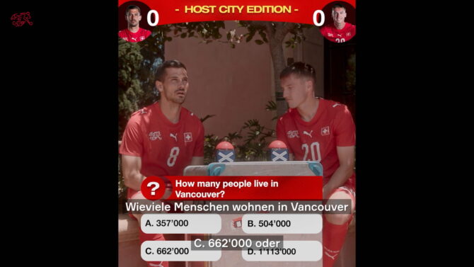 Vancouver-Quiz: Freuler und Aebischer im Duell