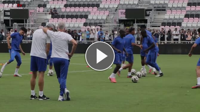 Deschamps leitet letztes Training der Franzosen vor WM-Spiel