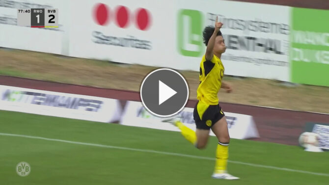 Takato Yamamoto trifft erstes Tor für Borussia Dortmund