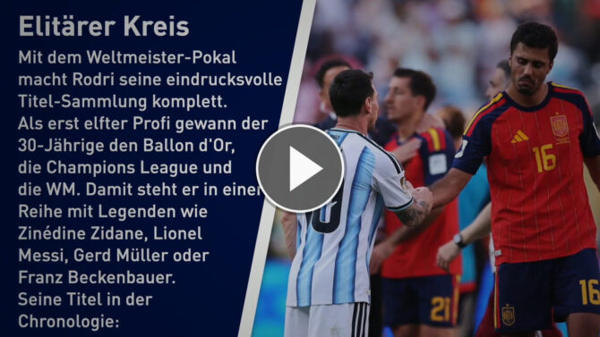 Rekordmann Rodri: Die Titelsammlung des spanischen Rückgrats
