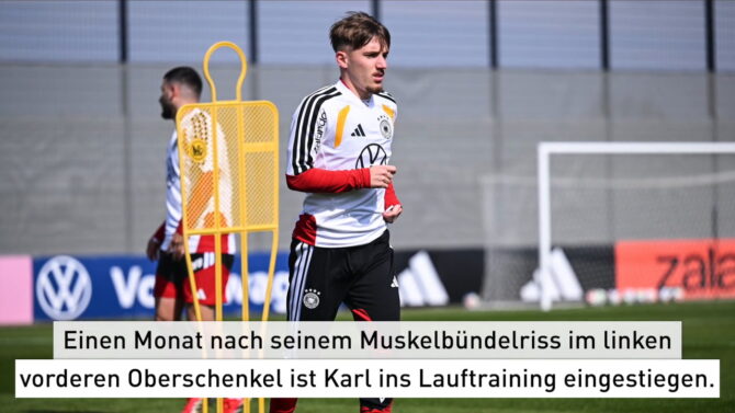 FC Bayern: Timo Karl nimmt Lauftraining auf