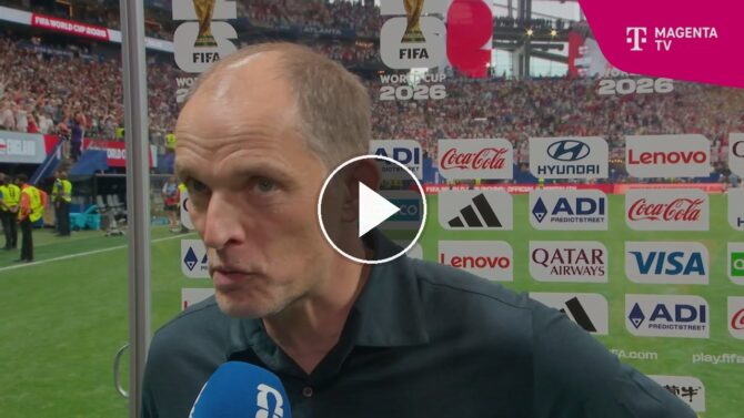 Thomas Tuchel im MagentaTV-Interview nach dem 2:1 Englands gegen die DR Kongo.